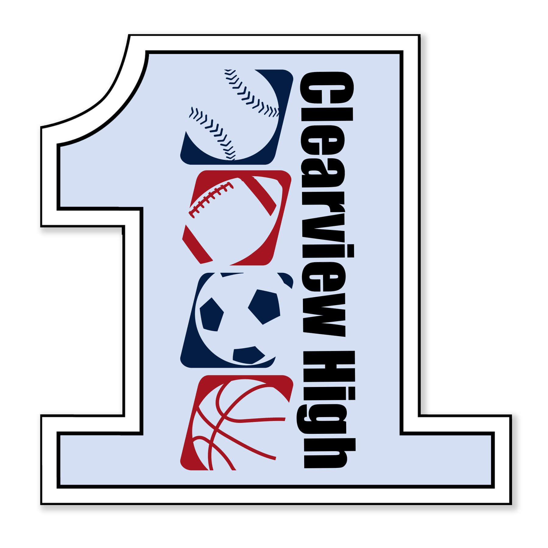 Number One Shaped NoteKeeper Magnet 35 Mil                      